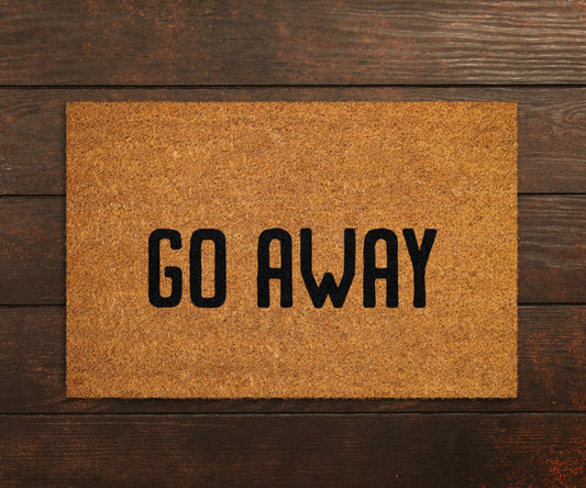 Go Away Welcome Doormats, Welcome Go Away Mat, Go Away Home Doormats, Funny Doormat, Go Away Funny Mats, Gift Doormats, Go Away Door Mats