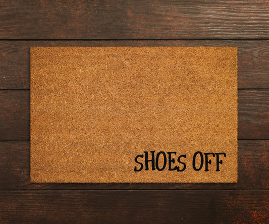 Welcome Doormat, Shoes Off Doormats, Home Doormat, Housewarming Gift, Home Doormat, Welcome Mat, Welcome Doormat