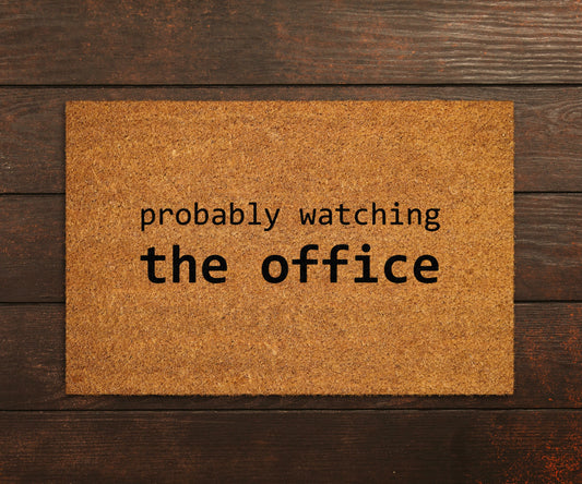 Office Doormats, Watching Office Doormats, Funny The Office Door Mat, New home gift, Wedding Gift Doormat, Welcome Door Mats,