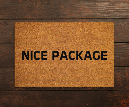 Nice Package Doormat, Nice Package Mat, Nice Package Doormat, Welcome Doormats, Funny Nice Package Mat