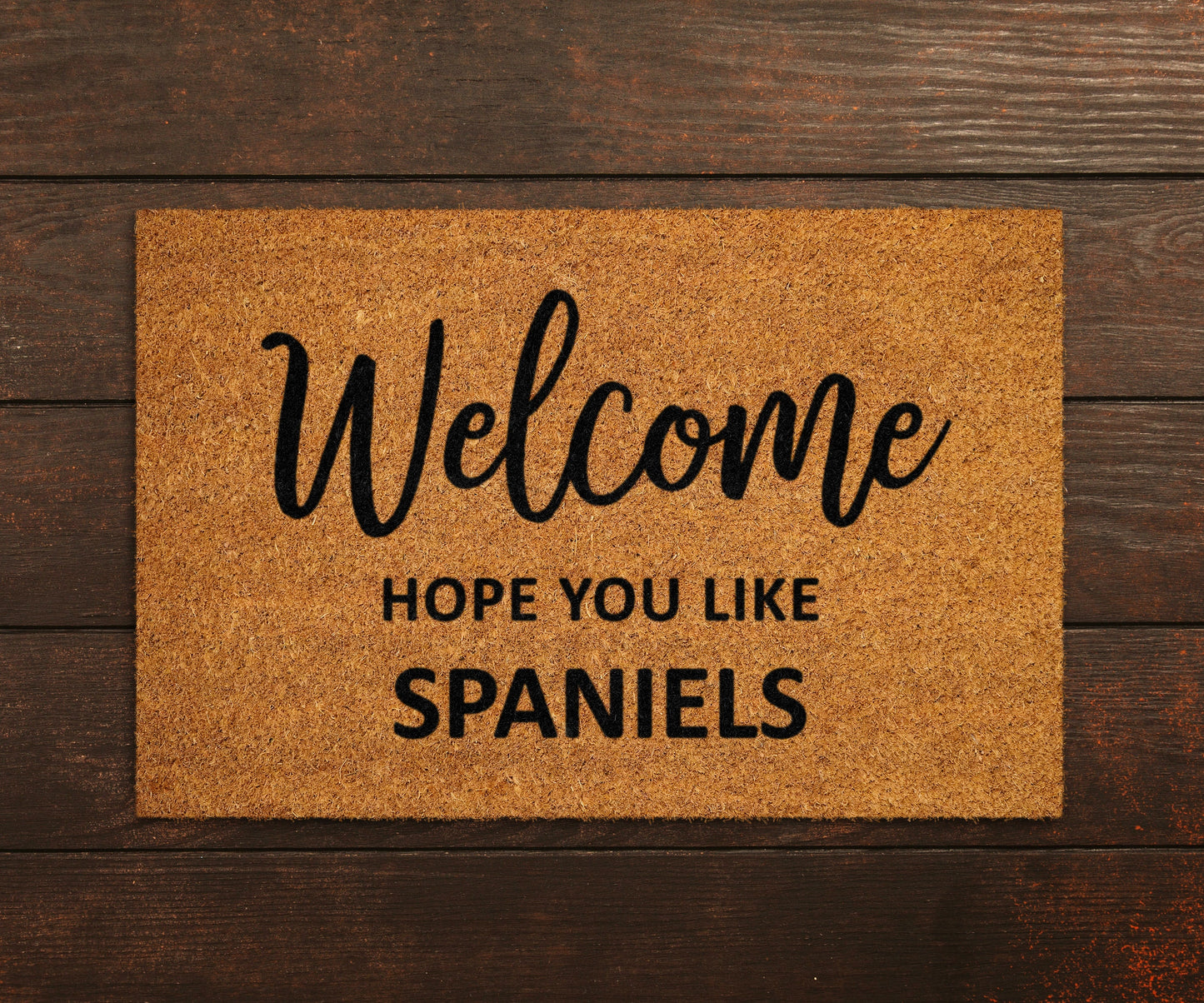 Welcome Hope You Like Spaniels Doormat, Welcome Spaniels Door Mat, Spaniels Doormat, Welcome Funny Doormats, Welcome Spaniels Dog Breed Mats