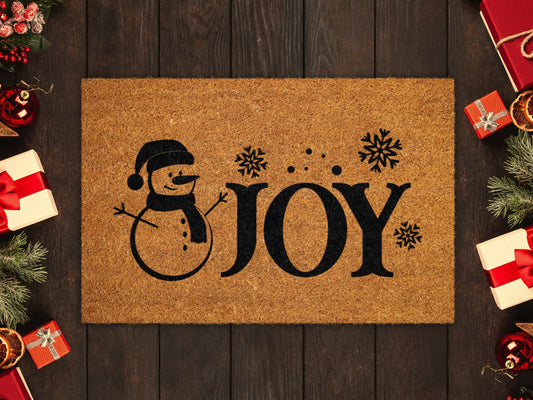 Christmas Joy Doormat, Christmas Joy Coir Door Mat, Front Door Mat, Outdoor Mats, Funny Doormat, Welcome Mats, Coir Mats
