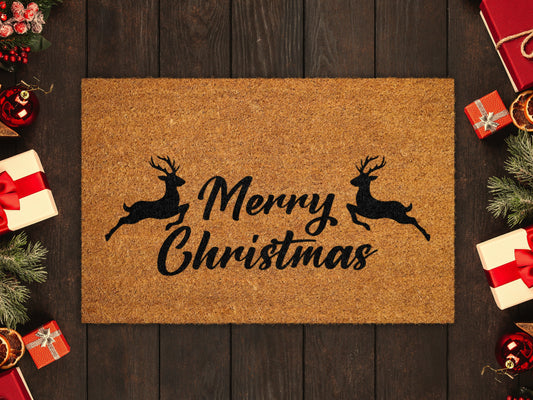 Merry Christmas Doormat, Merry Christmas Coir Door Mat, Front Door Mat, Outdoor Mats, Funny Doormat, Welcome Mats, Christmas Coir Mats