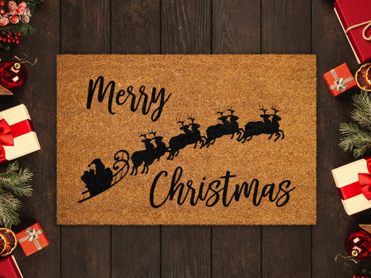 Merry Christmas Doormat, Merry Christmas Coir Door Mat, Front Door Mat, Outdoor Mats, Funny Doormat, Welcome Mats, Christmas Coir Mats