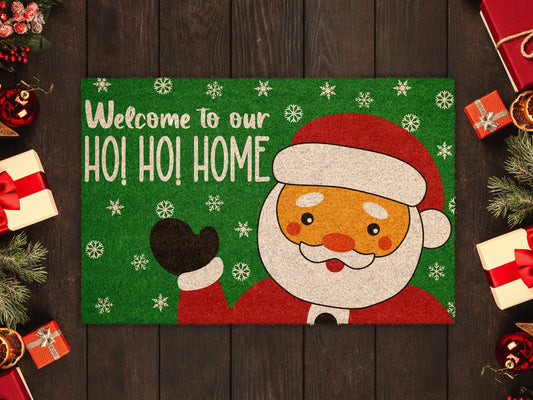 Christmas Welcome To Our Home, Christmas Snow Coir Door Mat, Front Door Mat, Outdoor Mats, Funny Doormat, Welcome Mats, Coir Mats