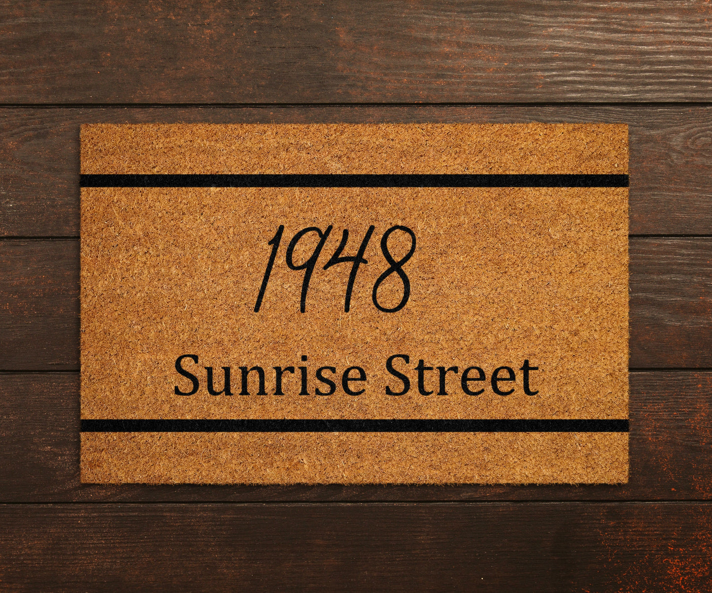 Personalized Street Address Doormat, Personalized Door Mat, Street name doormat, Housewarmings Gift , House Number Doormat