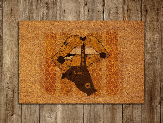 Be Quiet Door Mat, Spring Door Mats, Farmhouse Doormat, Love Spring Doormats, Funny Doormat, Welcome Mats
