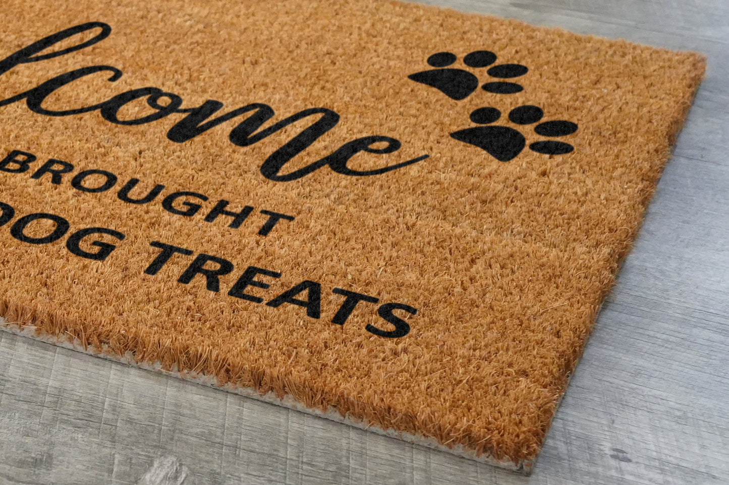 Welcome Brought Dog Treats Doormat, Hope You Brought Dr. Pepper and Dog Treats Mat, Dr. Pepper and Dog Treats Doormat, Welcome Doormats