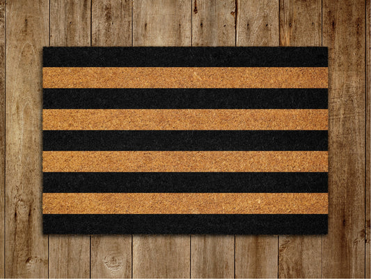 Cabana Door Mat, Horizontal Stripes Door Mats, Funny Doormat, Welcome Outdoor Coir Mats Gift Doormat Housewarming Gift