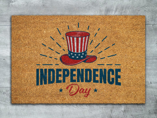 Independence Day Mat, USA Flag Door Mat, Patriotic Door Mats, Funny Doormat, Welcome Mats
