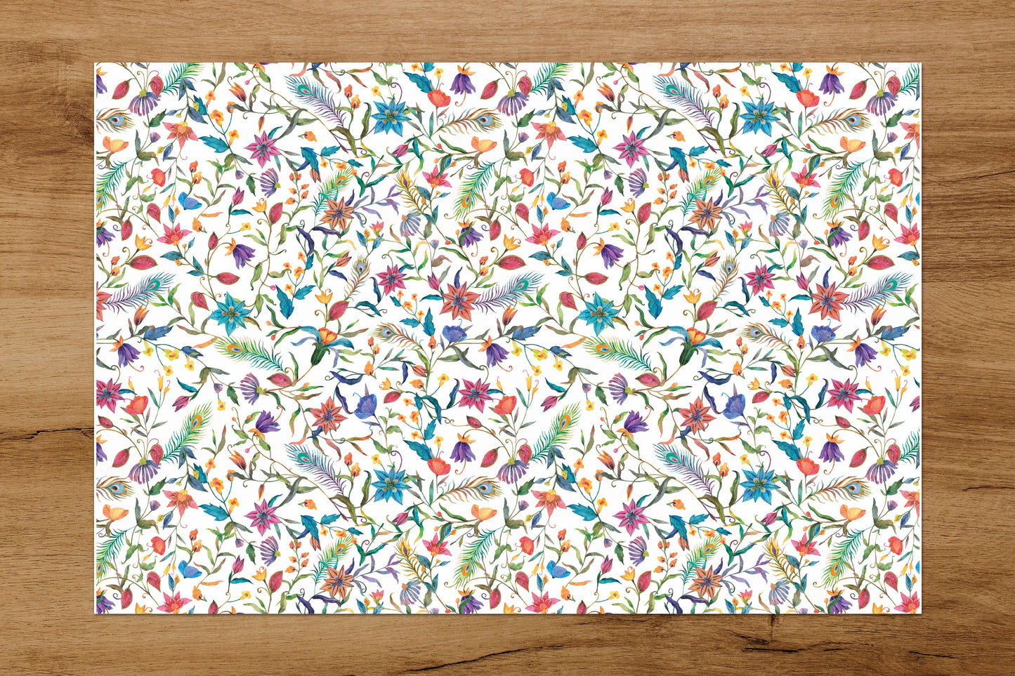 Floral Pattern Gift Wrapping Paper, Floral Wrapping Paper, Birthday Wrapping Paper
