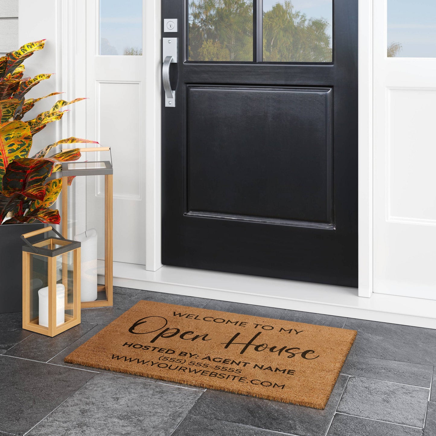 Open House, Open House Coir Door Mat, Front Door Mat, Outdoor Mats, Funny Doormat, Welcome Mats, Coir Mats s-1111-OH