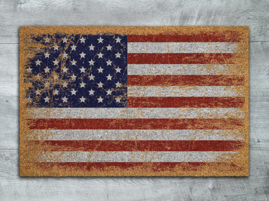 USA Flag Patriotic Door Mats, Funny Doormat, USA Flag Welcome Mats