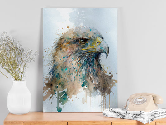 Watercolor Eagle Painting Print, Canvas Eagle Print, Watercolor Eagle Art Paper Print, Home Decor eagle Print 3