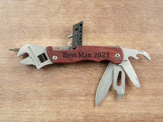 Multi Tool Wrench, Best Man Personalized Multi Tool, Custom Wrench Multi Tool, Best Man Multi Tool, Custom Men's Gift, Fathers Day Tool