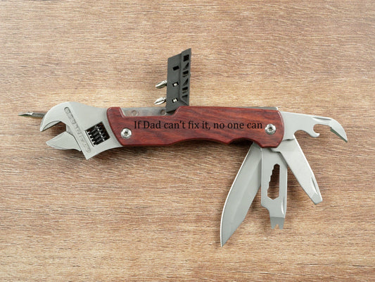 Father's Day Multi Tool Wrench, Personalized Multi Tool, Custom Wrench Multi Tool, Multi Tool Custom, Happy Father's Day Gift