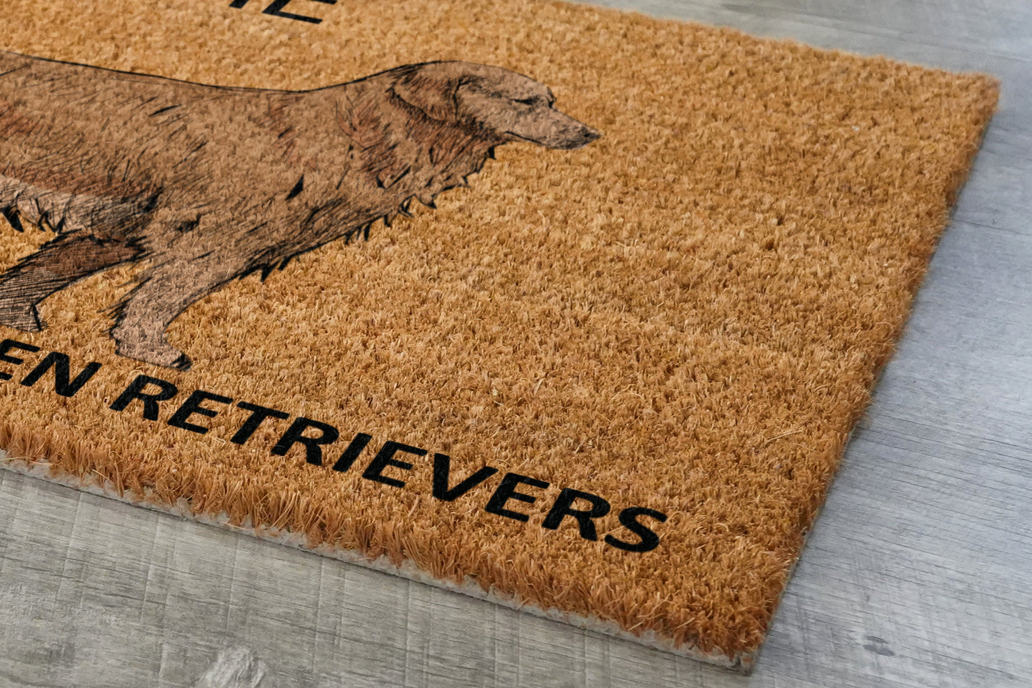 The Golden Retriever Coir Door Mat, Welcome Hope You like Golden Retrievers Dog Door Mats, The Golden Retrievers Outdoor Doormat