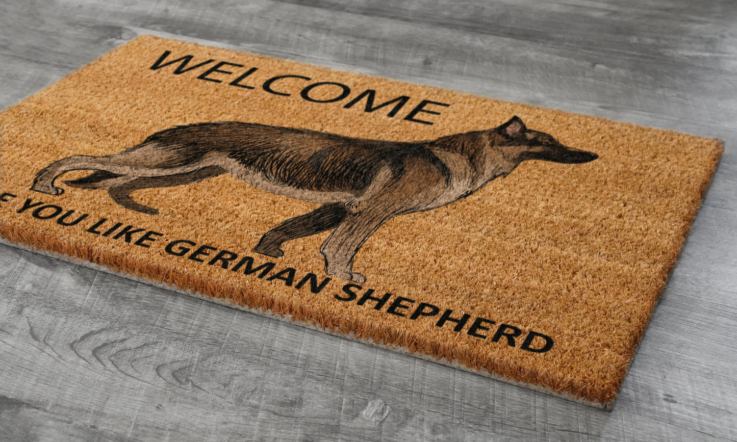 The German Shepherd Door Mat, German Shepherd Welcome Hope You like German Shepherds Door Mats, Funny German Shepherd Doormat, Welcome Mats