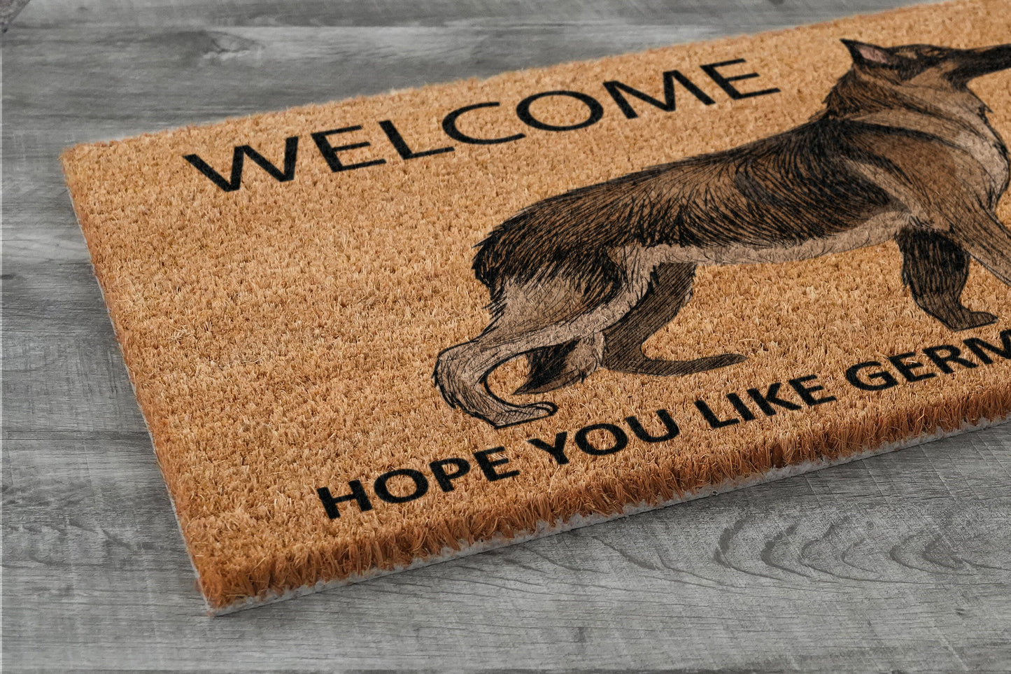 The German Shepherd Door Mat, German Shepherd Welcome Hope You like German Shepherds Door Mats, Funny German Shepherd Doormat, Welcome Mats