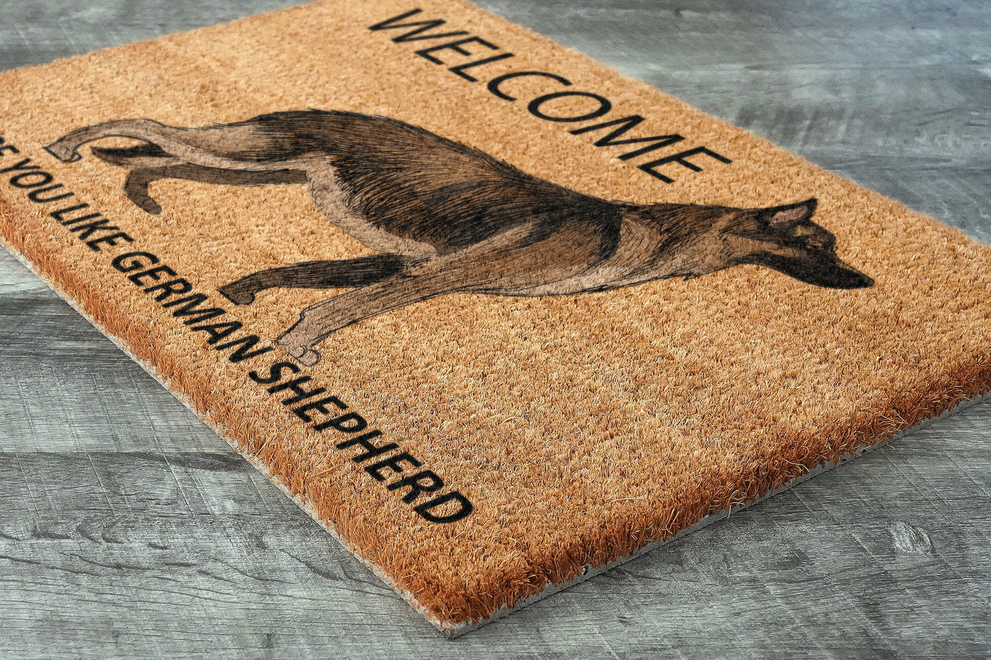 The German Shepherd Door Mat, German Shepherd Welcome Hope You like German Shepherds Door Mats, Funny German Shepherd Doormat, Welcome Mats
