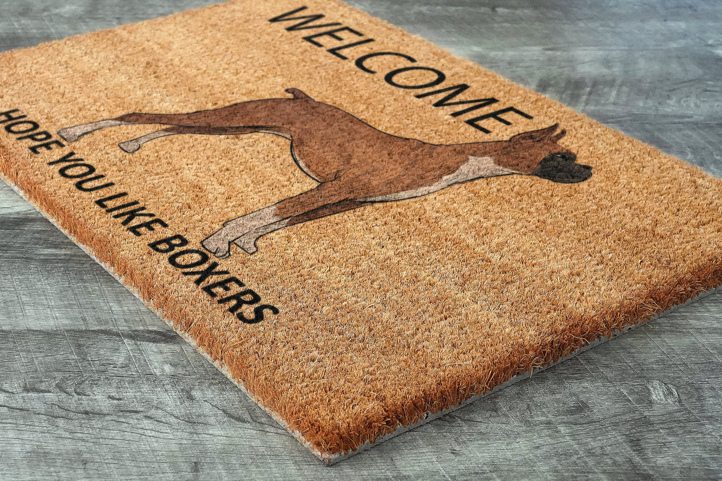 Welcome Hope You Like Boxer Doormat, Welcome Boxers Door Mat, Boxer Doormats, Welcome Funny Doormats, Boxer Welcome Mats, Dog Breed Mats