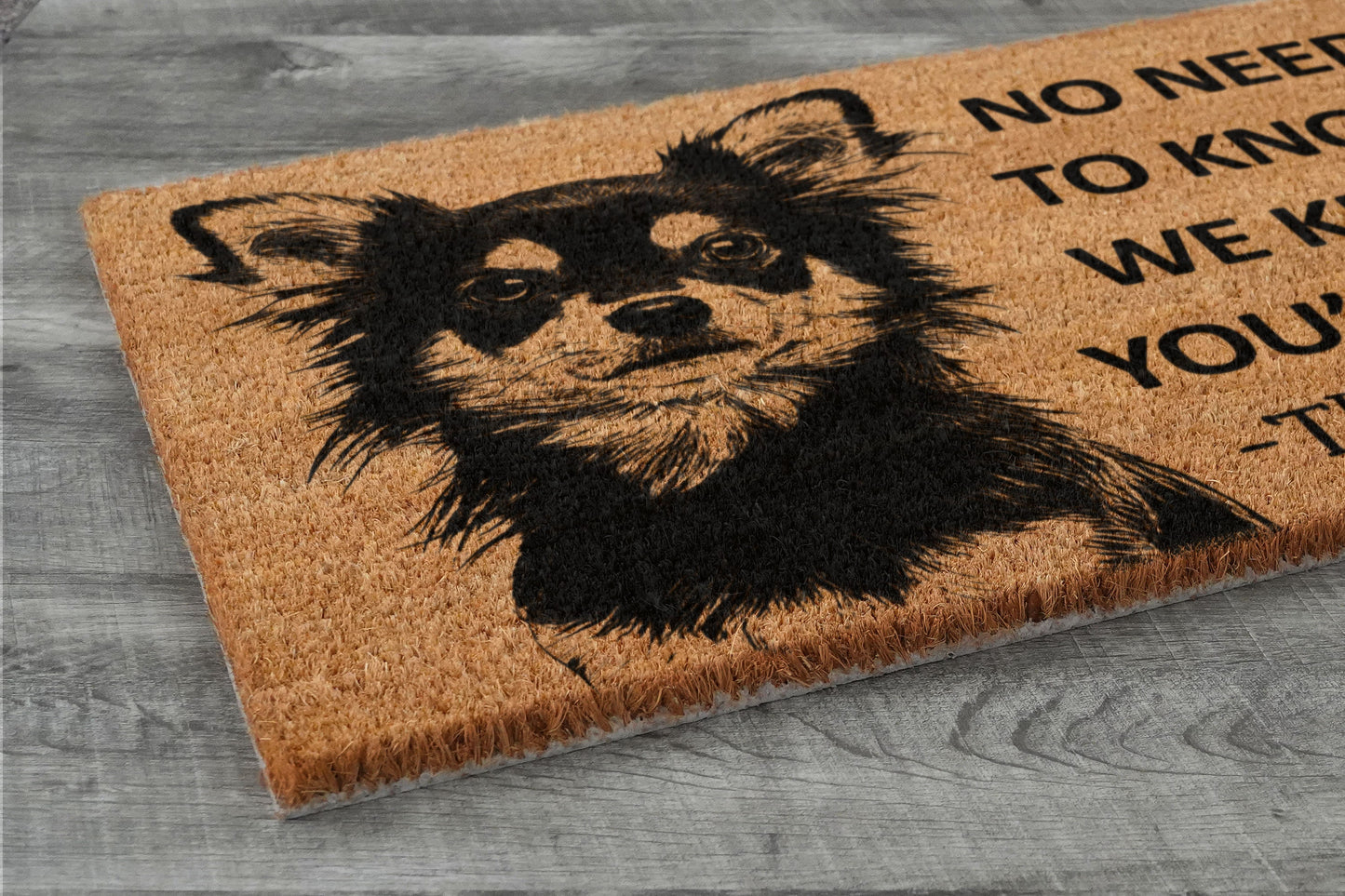 Welcome Chihuahuas Doormat, No Need to Knock Chihuahua Door Mat, Chihuahuas Doormat, Welcome Chihuahua Doormats, Welcome Dog Breed Mats