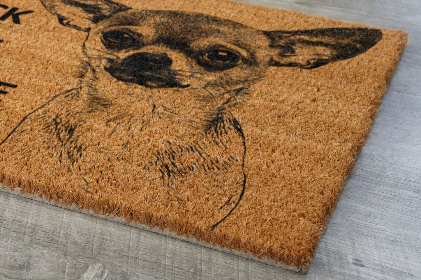 Welcome Chihuahuas Doormat, Chihuahuas Door Mat, No Need to Knock Chihuahua Doormat, Welcome Chihuahua Doormats, Welcome Dog Breed Mat