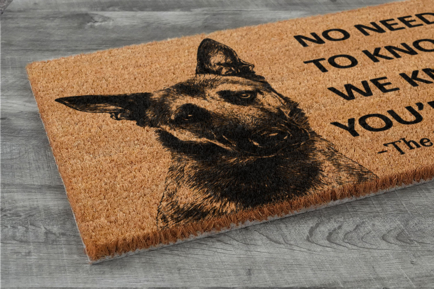 Belgian Malinois Doormat, Belgian Shepherd Mat, No Need to Knock Belgian Malinois Shepherd Doormat, Welcome Dog Breed Mat Belgian Shepherd