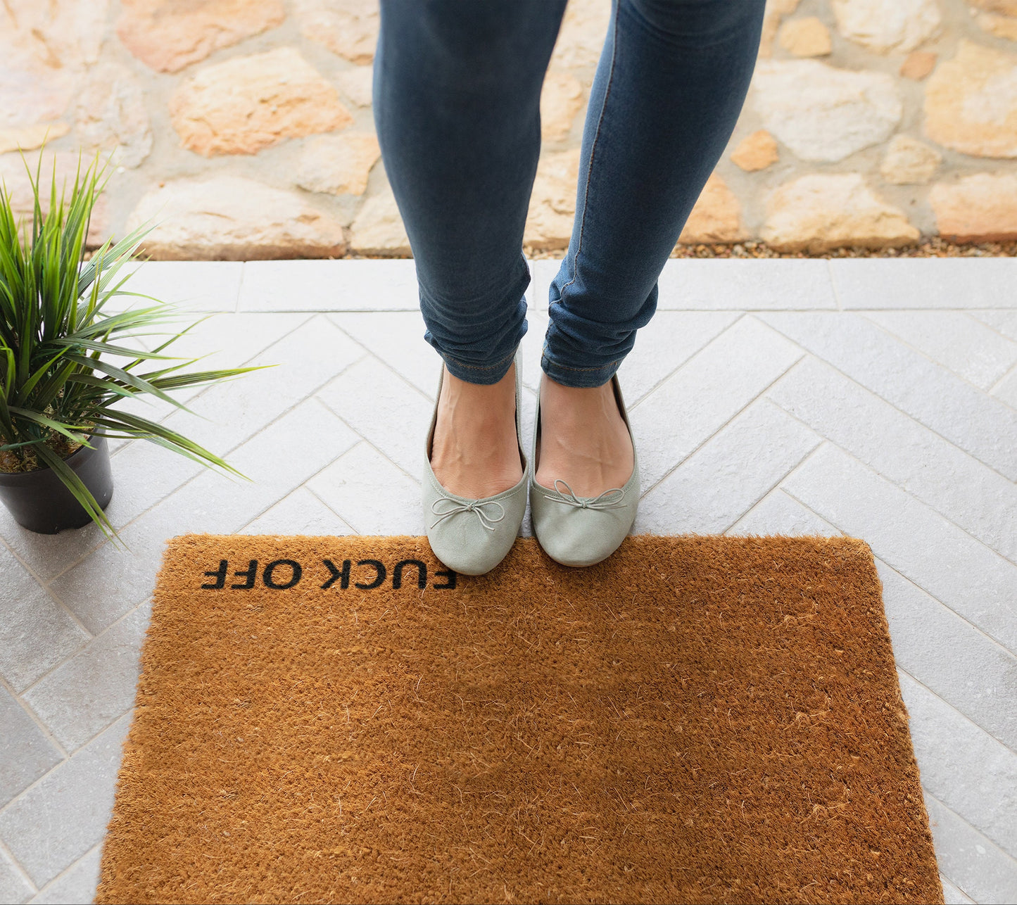 Fuck Off, Closing Gift, Funny Door mat, New home gift, Wedding gift Fuck Off Doormat, Fuck Off Doormats,