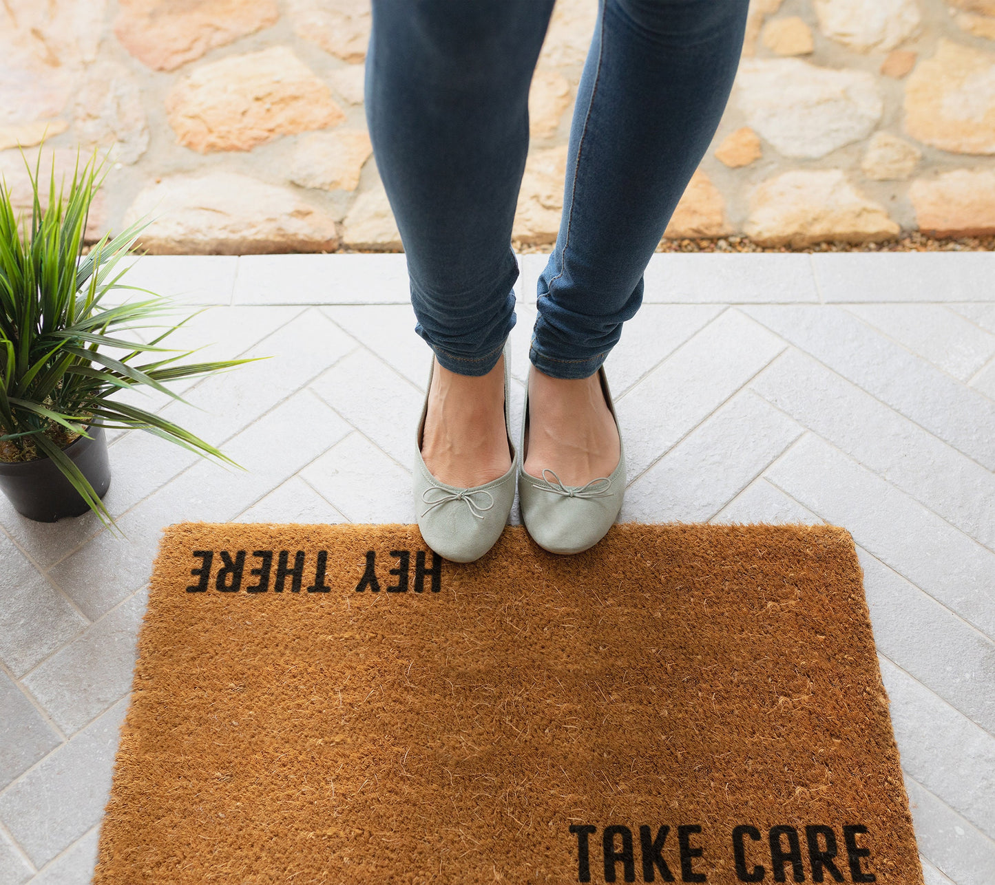 Hey There Take Care Doormat, Hey There Take Care Door Mat, Hey There Take Care Doormats, Welcome  Mat, Funny Doormat, Welcome Mats