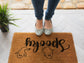 Halloween Spooky Ghost Funny Doormat, Coir Door Mat, Welcome Witches Mat, Front Door Mat, Outdoor Mats, Funny Doormat, Fall Welcome Coir Mat
