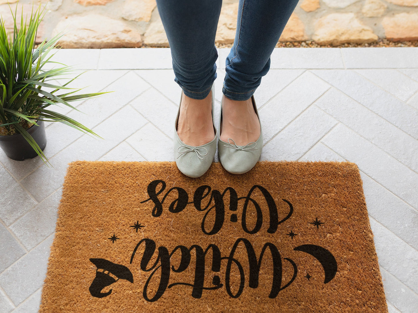 Halloween Witch Vibes Funny Doormat, Coir Door Mat, Welcome Witches Mat, Front Door Mat, Outdoor Mats, Funny Doormat, Fall Welcome Coir Mats
