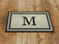 Welcome Personalize Family  Name Initial and Monogram Doormat, Customize Family Name Initial Door Mat, Rubber Doormat, Welcome Mats
