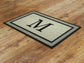 Welcome Personalize Family  Name Initial and Monogram Doormat, Customize Family Name Initial Door Mat, Rubber Doormat, Welcome Mats
