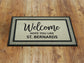 St. Bernards Doormat, St. Bernard Funny Dogs Door Mat, Funny St. Bernards Dogs Rubber Mat, Welcome St. Bernards Doormat