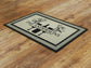 Personalize Family Name and Monogram Doormat, Customize Family Initial Door Mat, Family Name Monogram Rubber Doormat, Welcome Wine Mats