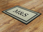 Welcome Personalize Family Couple Name Initials and Monogram Doormat, Customize Couple Initial Door Mat, Rubber Doormat, Welcome Mats