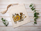 Love Sunflower Cotton Canvas Tote Bag Love Spring Cotton Canvas Tote Bags