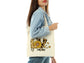 Love Sunflower Cotton Canvas Tote Bag Love Spring Cotton Canvas Tote Bags