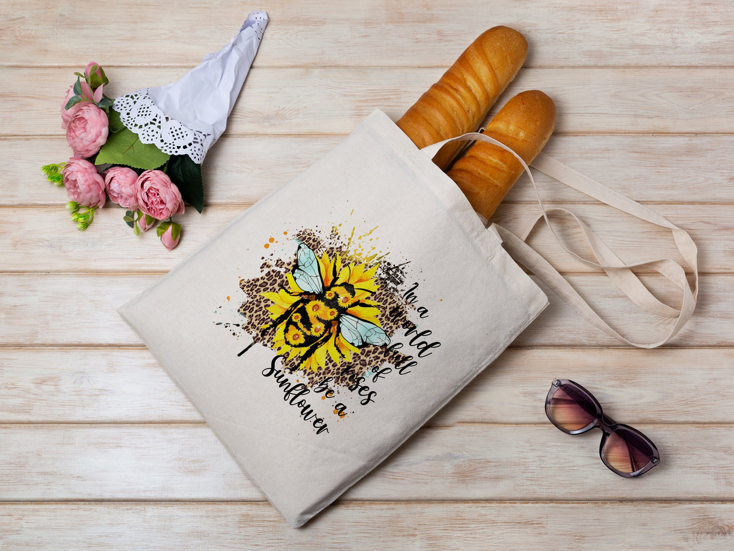 Bee Cotton Canvas Tote Bag Love Bee Cotton Canvas Tote Bags