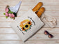Let The Sunshine on Your Mind Cotton Canvas Tote Bag Be Kind Cotton Canvas Tote Bags