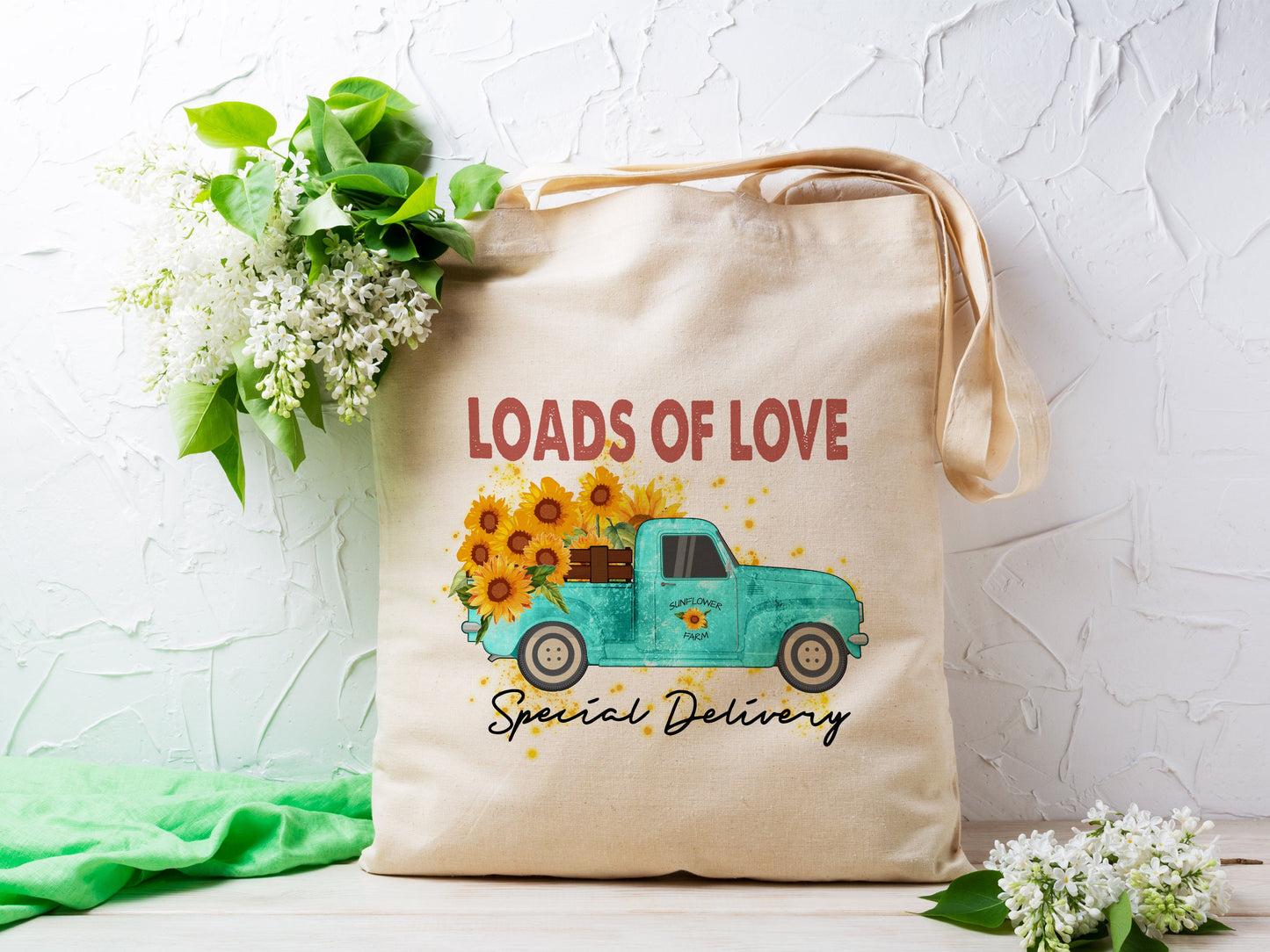 Load s of Love Cotton Canvas Tote Bag Loads of Love Special Delivery Cotton Canvas Tote Bags