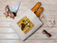 Bee Honeycomb and Lips Cotton Canvas Tote Bag  Bee Honeycomb and Lips Cotton Canvas Tote Bags