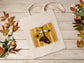 Bee Honeycomb and Lips Cotton Canvas Tote Bag  Bee Honeycomb and Lips Cotton Canvas Tote Bags
