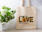 Love of Sunflowers Cotton Canvas Tote Bag Love of Sunflowers Cotton Canvas Tote Bags