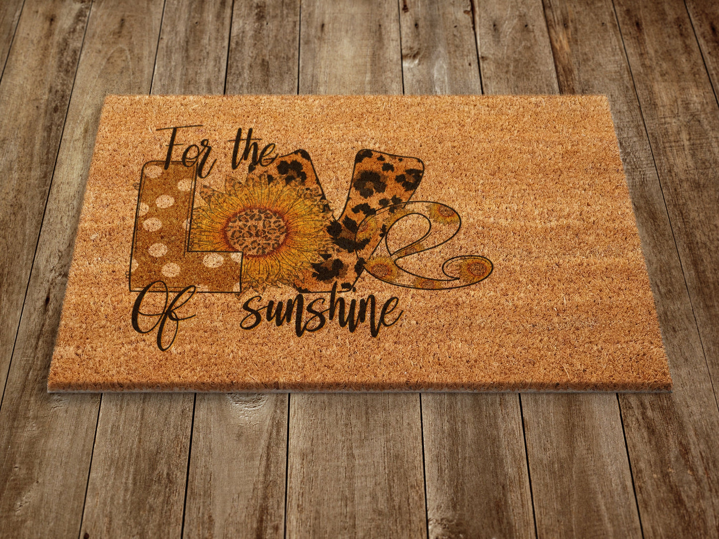 Love Spring Door Mat,  Spring Door Mats, Farmhouse Doormat, Sunflower and Butterfly Doormats, Funny Doormat, Welcome Mats