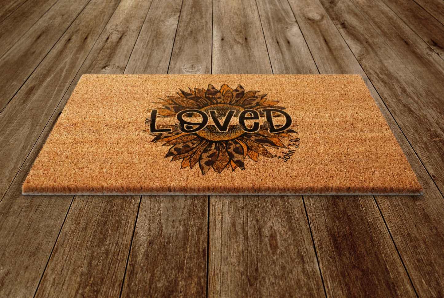 Loved Door Mat, Spring Door Mats, Farmhouse Doormat, Loved Spring Doormats, Funny Doormat, Welcome Mats