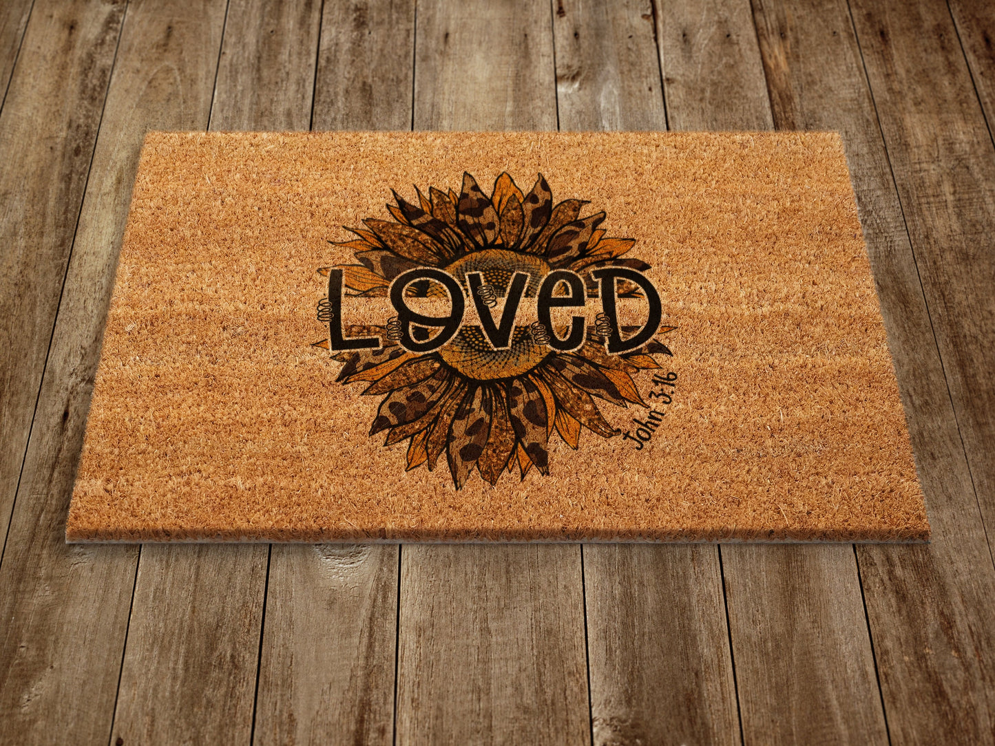 Loved Door Mat, Spring Door Mats, Farmhouse Doormat, Loved Spring Doormats, Funny Doormat, Welcome Mats