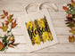 Blessed Cotton Canvas Tote Bag Spring Sunflower Cotton Canvas Tote Bags