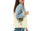 Spring Sunflower and Butterfly Cotton Canvas Tote Bag Spring Butterflies Cotton Canvas Tote Bags